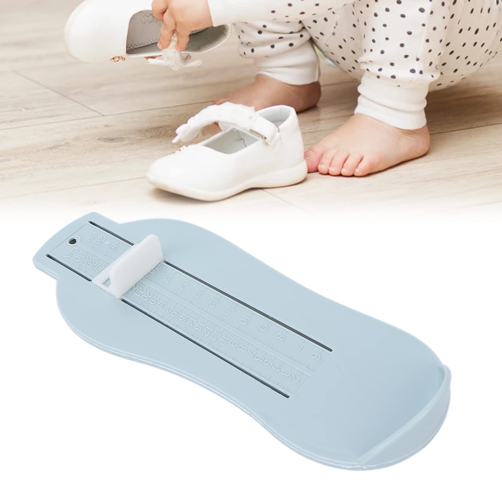 Kids Shoe Size Measuring Tool - Adjustable Retractable Foot Measurement Device for Toddlers & Children - High Strength Shoe Ruler for Accurate Sizing - Perfect for Online Shoe Shopping & In-Store Fitting