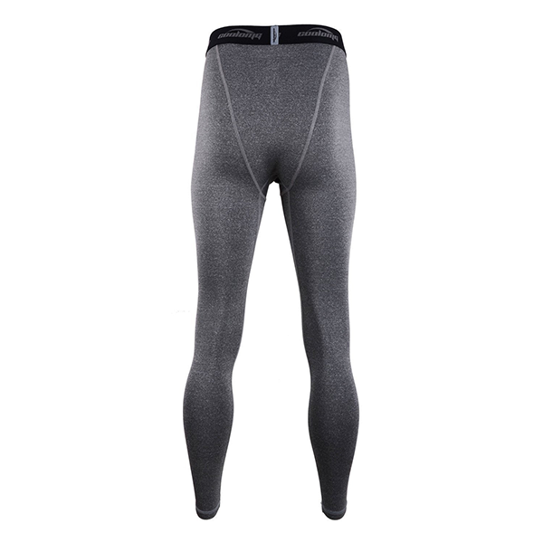 Men's & Youth Boys' Grey Compression Pants - Moisture Wicking Workout Leggings for Running, Gym & Sports Training