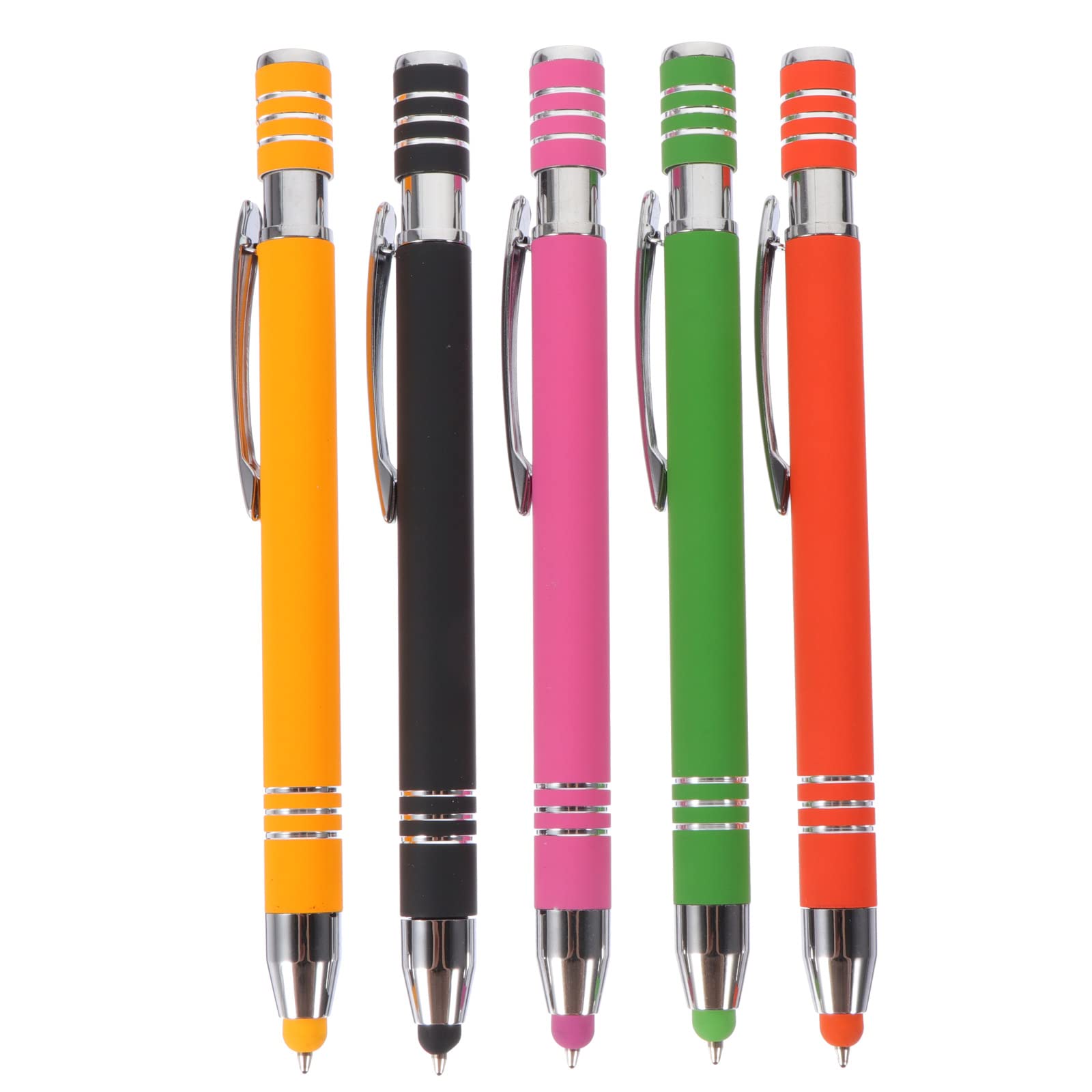 LUOZZY 5 Pack Stylus Pens for Touch Screens - Fine Point Capacitive Stylus for iPad, iPhone, Samsung Tablets - Universal Touchscreen Pen for Drawing, Writing & Note Taking - Perfect for Artists, Students & Office Use