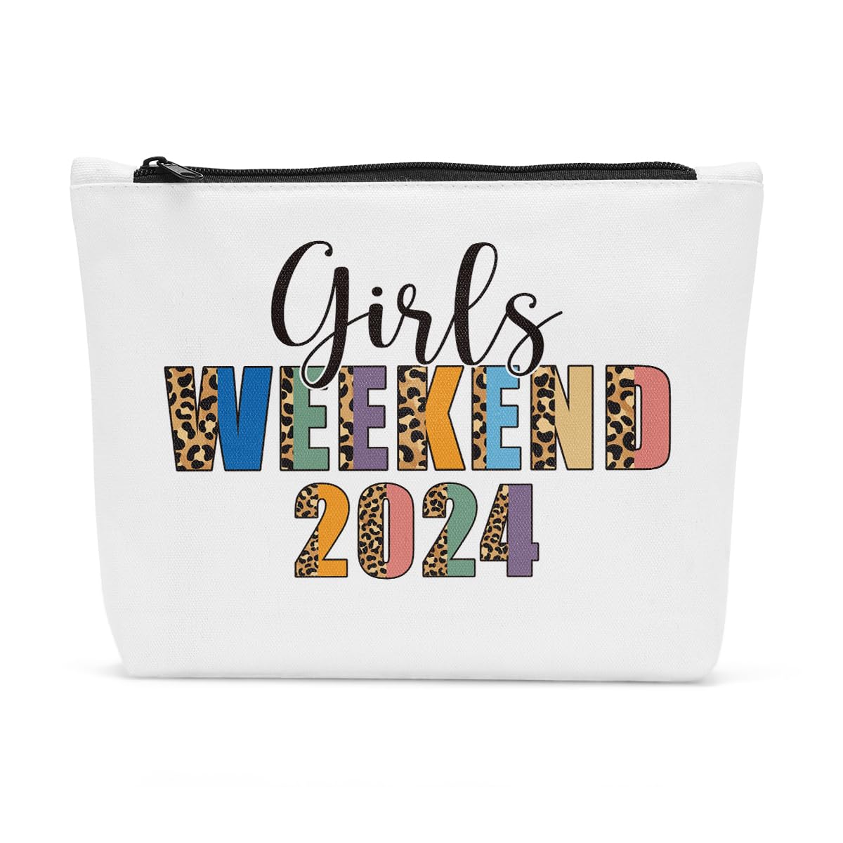 2024 Funny Girls Weekend Travel Makeup Bag - Cute Cosmetic Bag for Women's Trip, Vacation & Holiday Gifts - Perfect for Bachelorette Parties, Bridal Showers & Girls Getaways