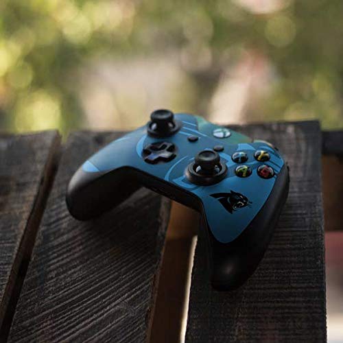 Officially Licensed NFL Carolina Panthers Double Vision Gaming Skin Decal for Xbox One Controller - Durable Protective Cover for Gamers & Fans