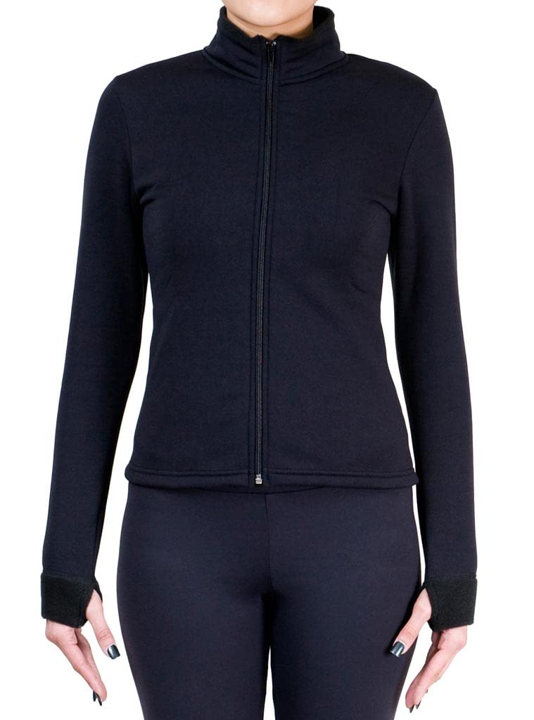 Polartec Figure Skating Polar Fleece Fitted Jackets for Adults - Warm & Stylish Performance Wear for Ice Rinks & Outdoor Training