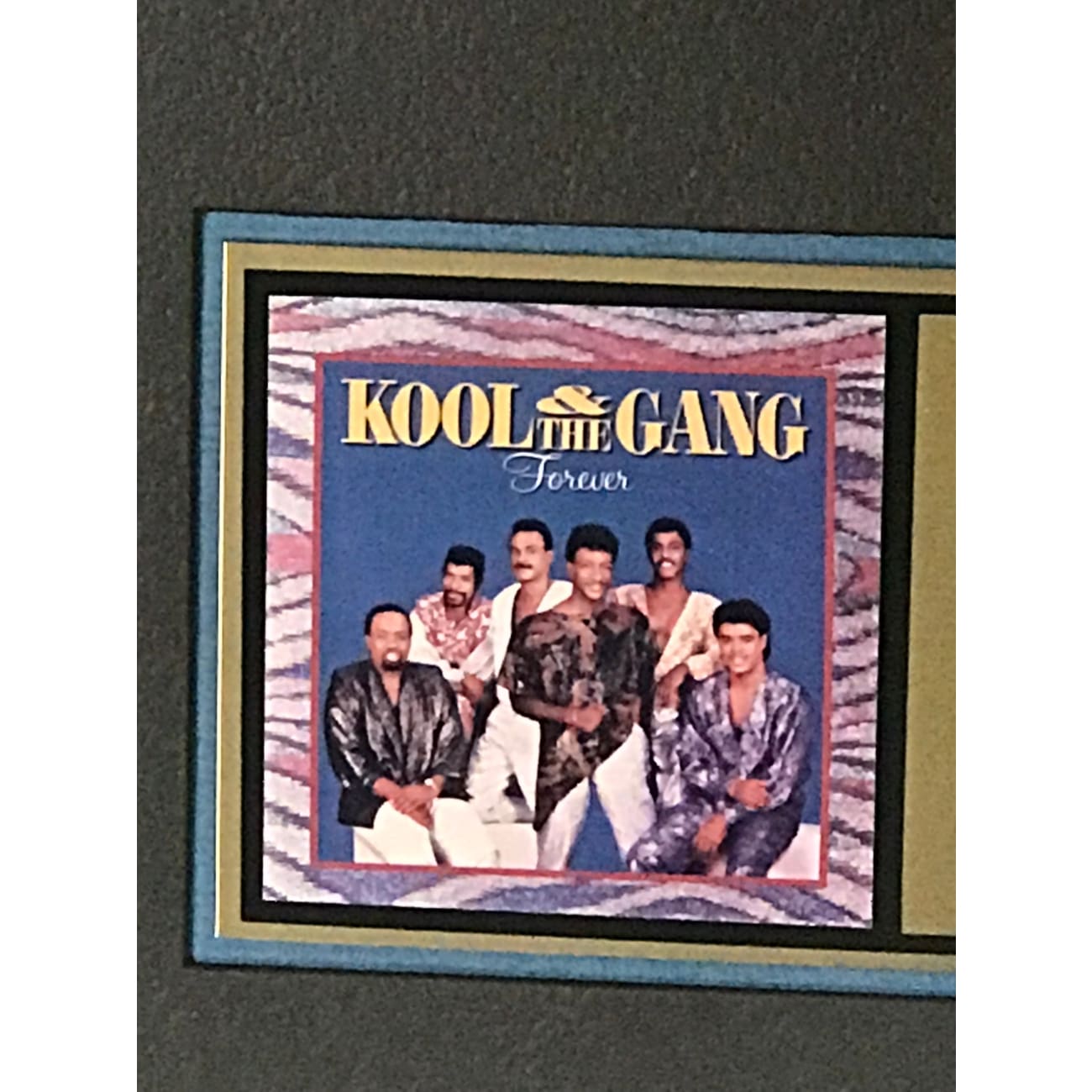 Kool & the Gang Forever RIAA Gold Album Award - Certified Music Collectible for Fans & Memorabilia Enthusiasts - Perfect for Display in Home, Office, or Music Studio
