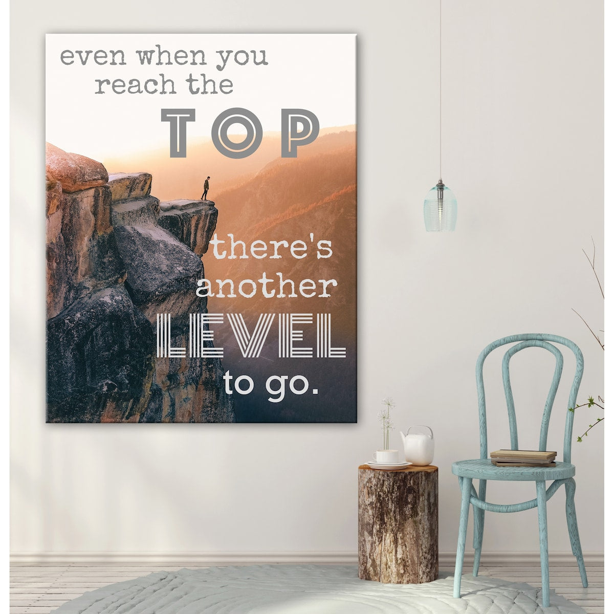 Inspirational Gallery Wrapped Canvas Wall Art by Norman Wyatt Home - Motivational Decor for Living Room, Bedroom & Office