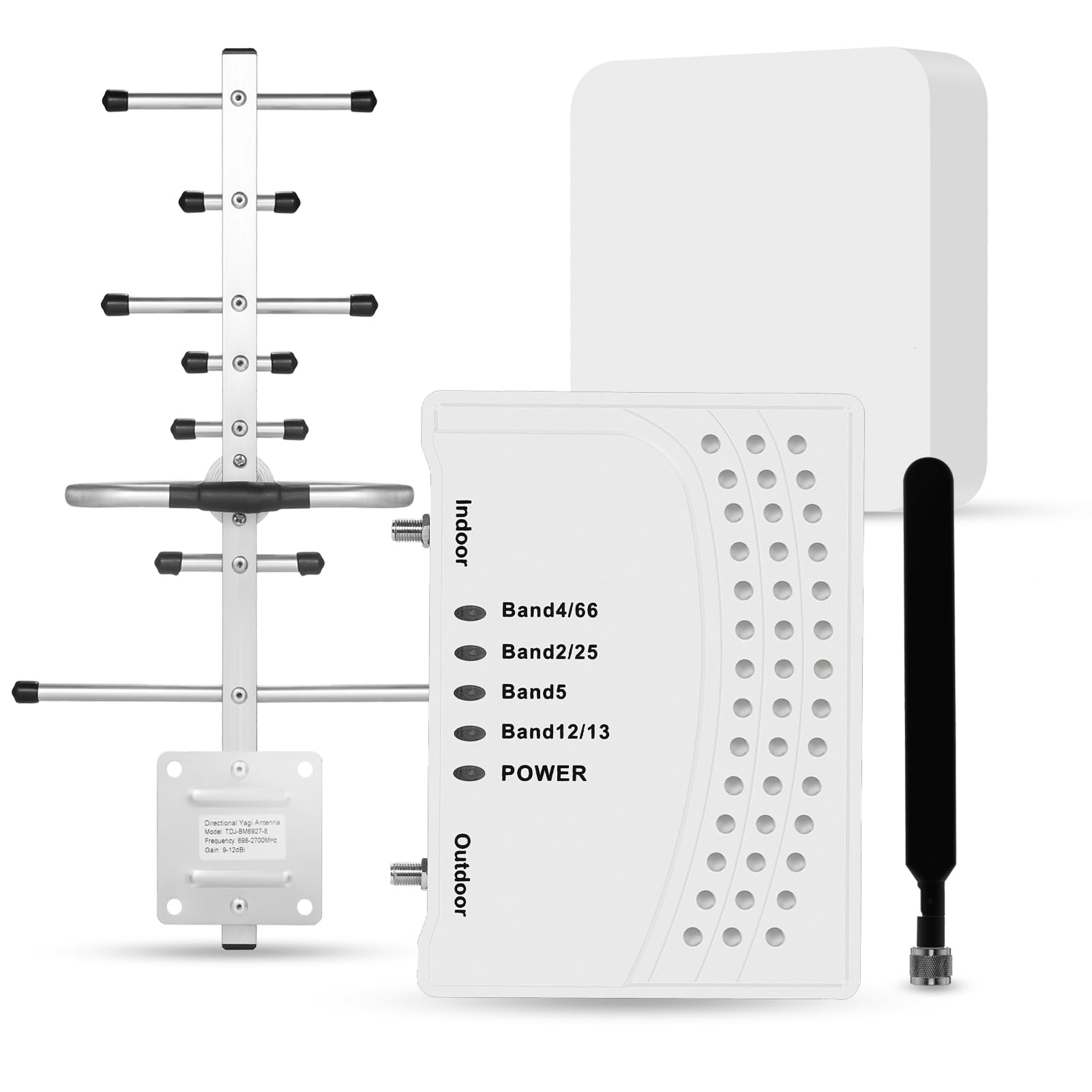 Best Cell Phone Signal Booster for Home & Office - 6000 Sq.Ft Coverage with 2 Antennas | Supports Band 66/2/4/5/12/17/13/25 | FCC Approved 4G/5G LTE Booster for All US Carriers | Perfect for Basements, Rural Areas & Multi-Story Buildings