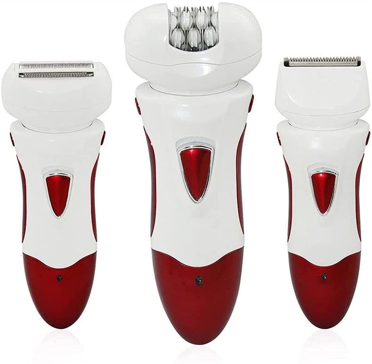 Best 3-in-1 Epilator for Women - Cordless Electric Hair Removal Shaver & Trimmer - Painless Facial & Body Hair Remover for Smooth Skin - Perfect for Travel, Home Use & Quick Touch-Ups