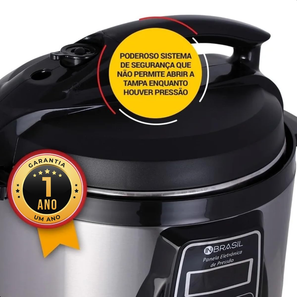Electric Pressure Cooker - 4L Capacity - 127V for US Market - Perfect for Fast & Healthy Cooking at Home