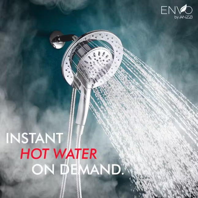 Anzzi WH AZ027 M3 Envo Atami 27kW Tankless Electric Water Heater - 4.8 GPM, Single Phase, Instant Hot Water for Home, Kitchen & Bathroom