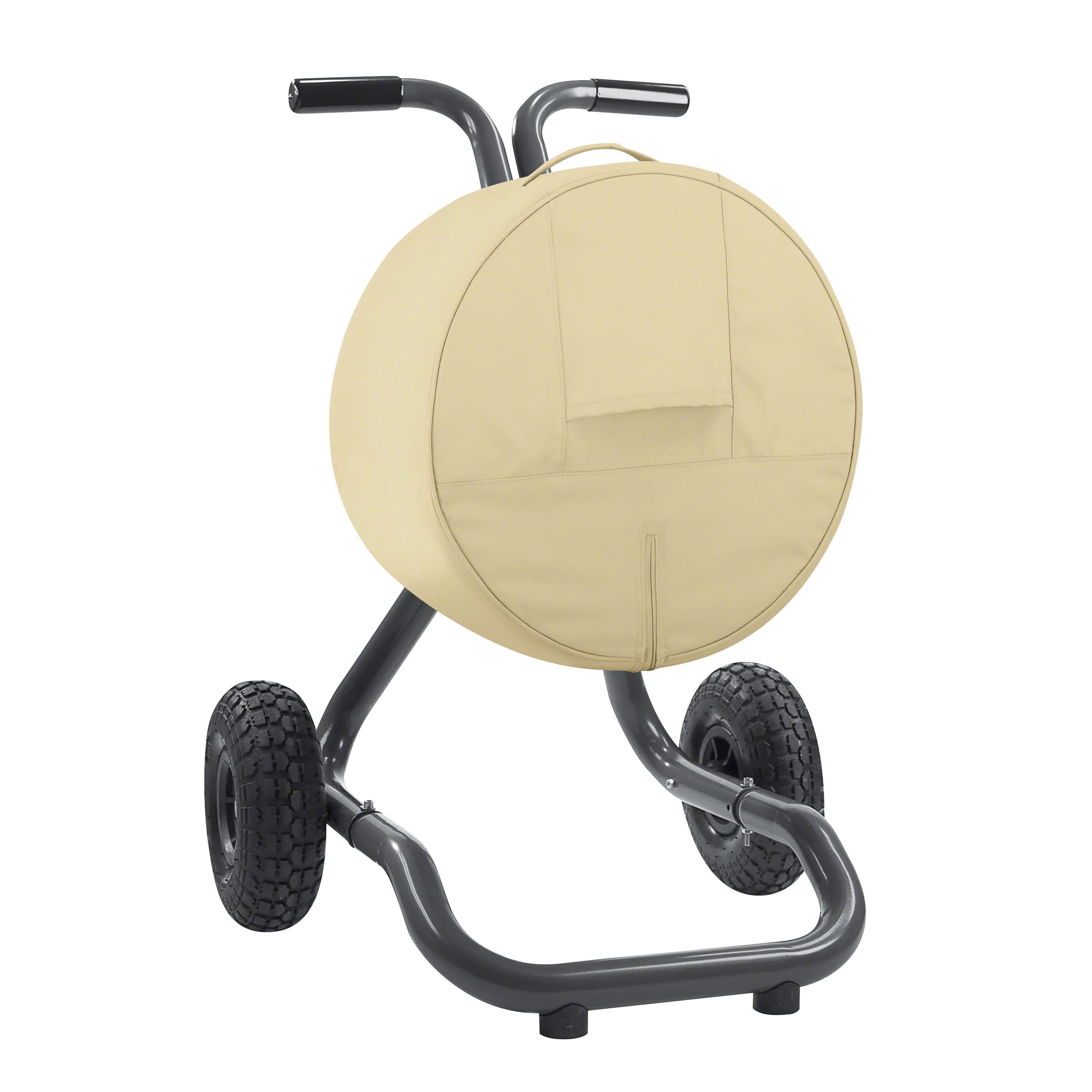 Classic Accessories Veranda Patio Free Standing Portable Garden Hose Reel Cover - Waterproof Outdoor Protection for Yard, Lawn & Garden Storage - Perfect for Patio, Deck & Backyard Organization