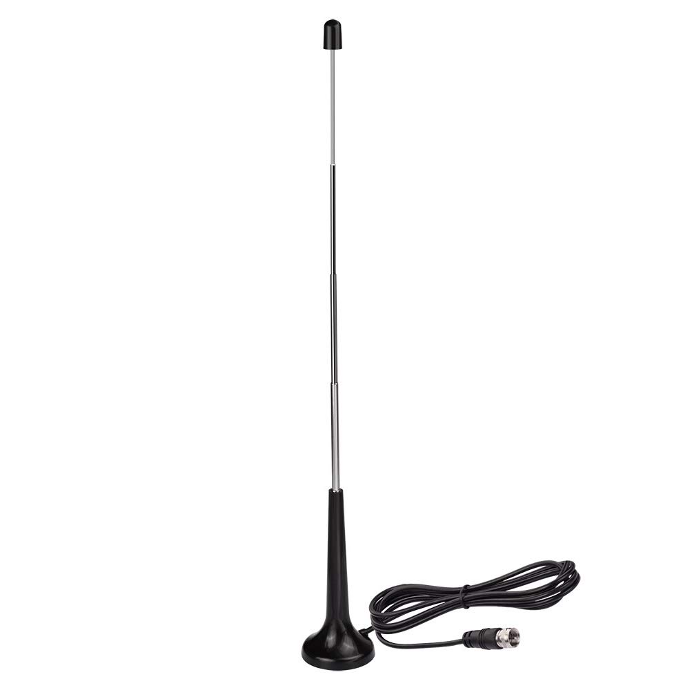 Bingfu DAB/FM Radio Antenna - 75 Ohm F Plug Digital Indoor Telescopic Aerial with Magnetic Base, 3Meter Extension Cable & 4 Adapters Kit - Compatible with Denon, Pioneer, Marantz - Perfect for Home, Office, and Car Audio Systems