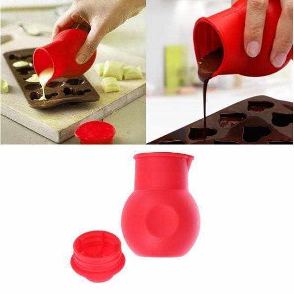 Bakell® Silicone Chocolate Melting Pouch - Heat, Pour, Cool & Store Container for Baking, Candy Making & DIY Crafts | Perfect for Chocolate Molds, Candy Storage & Cake Decorating
