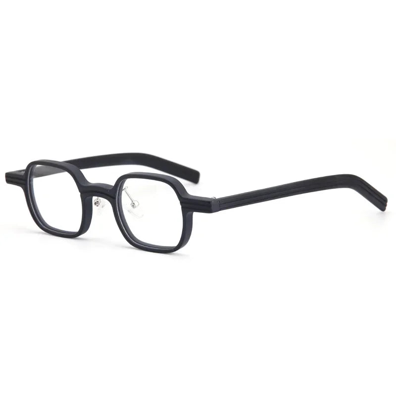 Aror Unisex Full Rim Square Acetate Titanium Eyeglasses 49410 - Stylish & Durable Frames for Men & Women - Perfect for Reading, Work, and Everyday Fashion