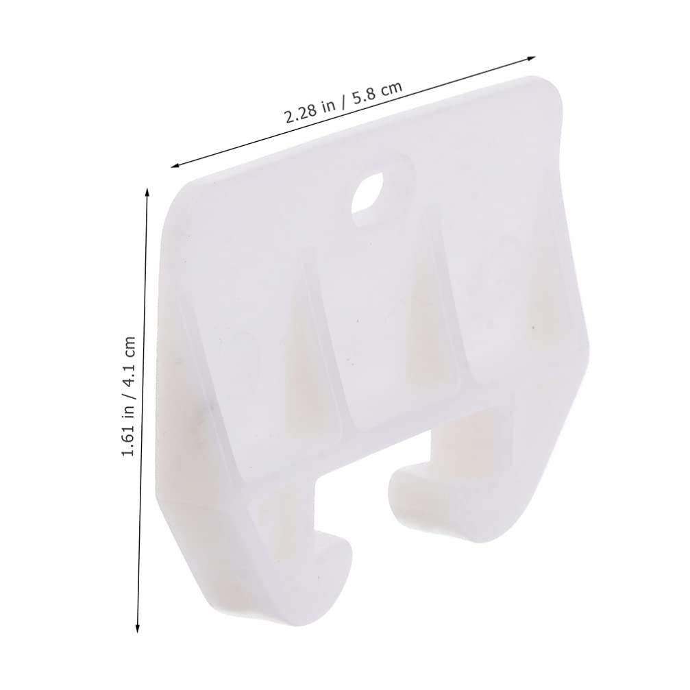 DOITOOL 20-Pack White Plastic Drawer Slides & Guide Brackets - Replacement Furniture Parts for Dressers, Cabinets & Storage Organizers - Smooth Gliding Drawer Guides for Home & Office Use