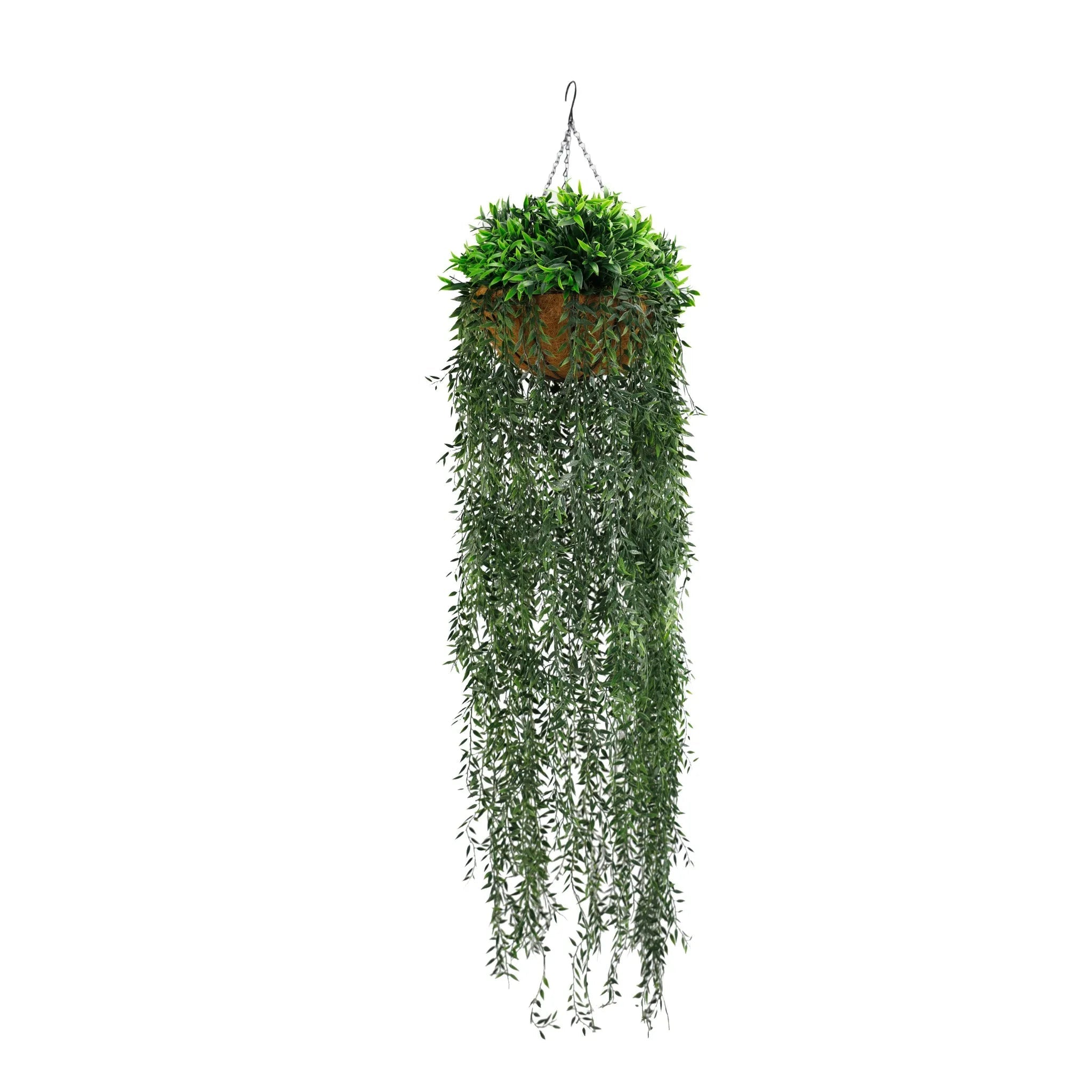Premium UV-Resistant Hanging Fern Basket - 35cm x 140cm Indoor/Outdoor Plant Holder for Patio, Balcony & Garden Decor