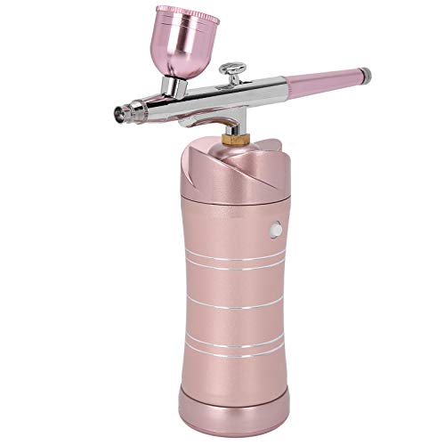 Nano Spray Airbrush - Aluminum Metal Face Moisturizing Sprayer for Deep Hydration | Portable Skin Care Device for All Skin Types | Heat Preservation & Oxygen Spray Technology (Little Lotus Pink) | Perfect for Travel, Home & Salon Use