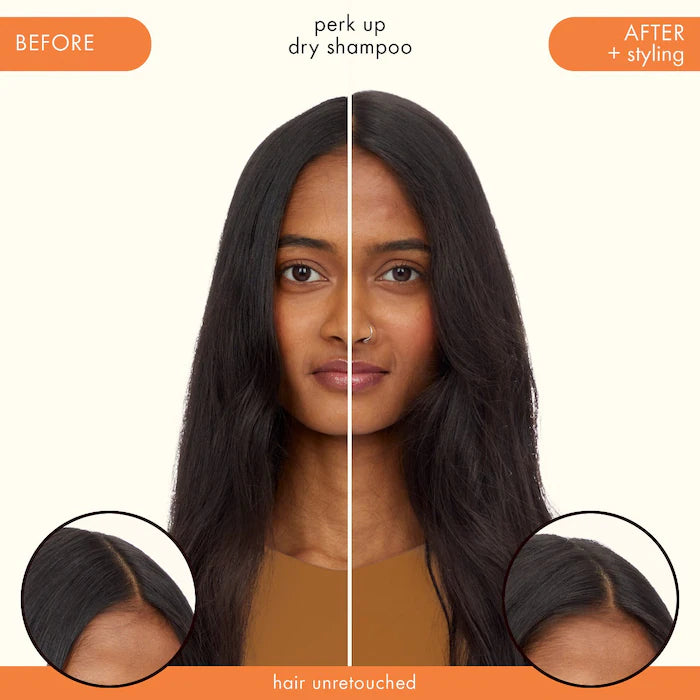 Amika Perk Up Talc-Free Dry Shampoo for Oily Hair - Quick Refresh & Volume Boost for Workouts, Travel & Busy Mornings