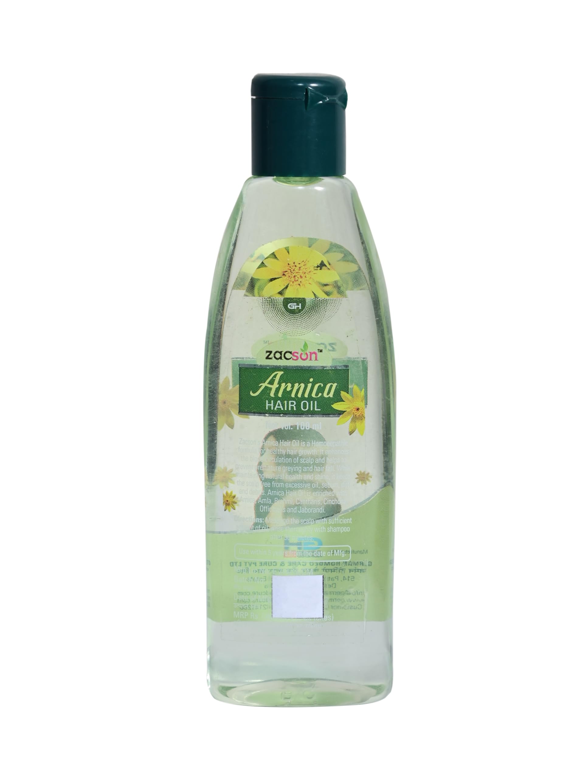 German Homoeo Arnica Hair Oil 100ml - Natural Hair Growth Treatment for Thinning Hair & Scalp Care - Perfect for Daily Use & Hair Regrowth Therapy