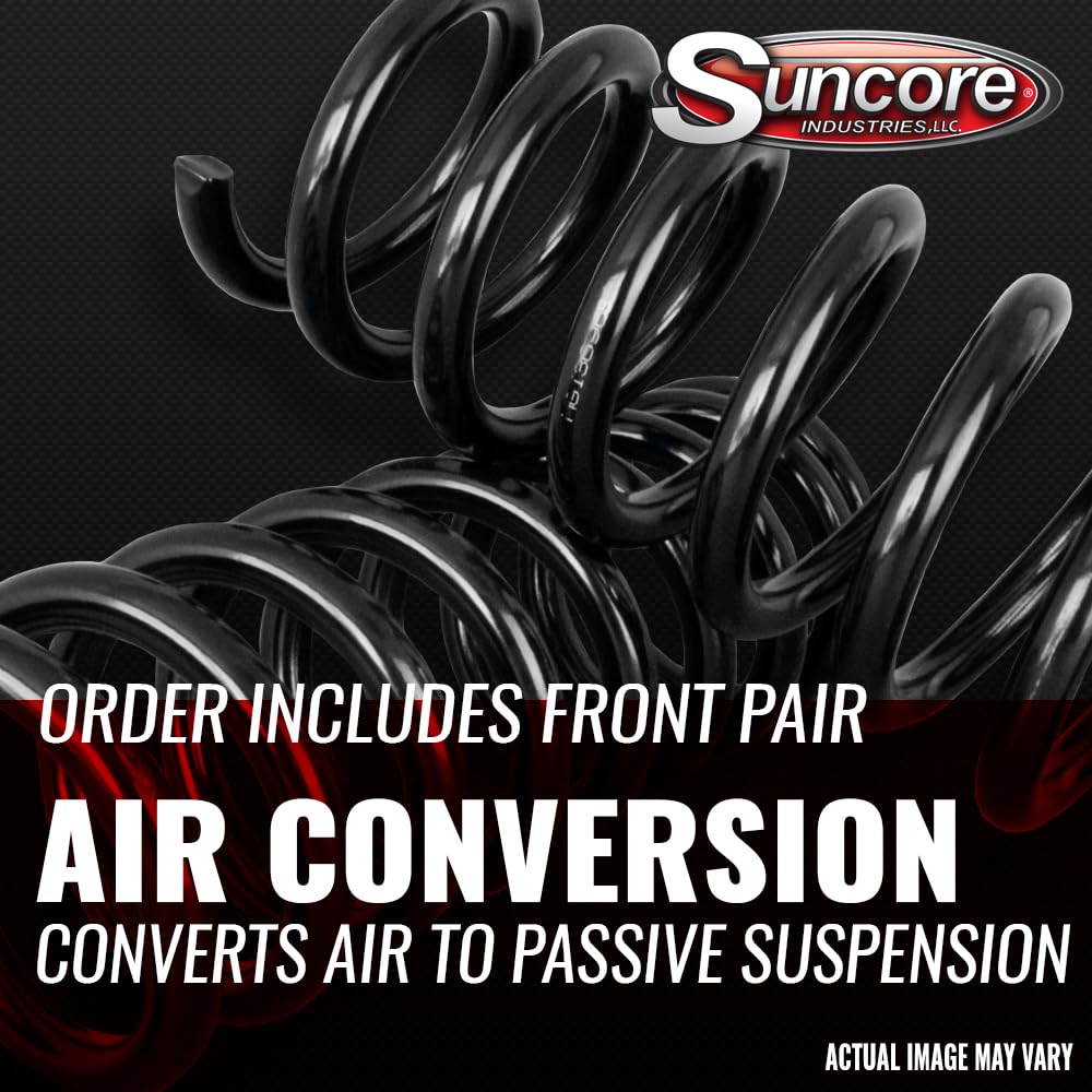 SUNCORE Air Suspension Conversion Kit with Front Coil Over Struts - Complete Air Ride System for Cars, Trucks & SUVs - Perfect for Performance Upgrades & Custom Lowrider Builds