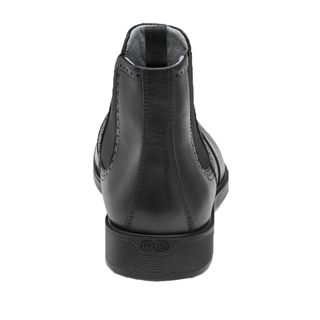 Johnston & Murphy Men's XC4 Maddox Chelsea Boots - Waterproof Black Leather Ankle Boots for Men | Comfortable Slip-On Dress Shoes for Work, Office & Casual Outings