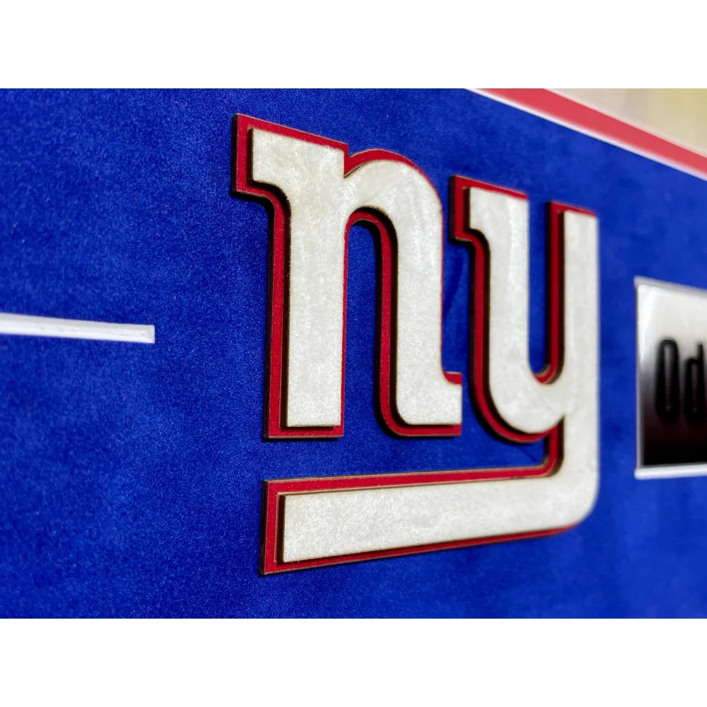 Odell Beckham Jr Autographed New York Giants Football Memorabilia - Signed 16x20 Framed Photo with JSA COA (11/23/14) - Perfect for Sports Collectors, Man Cave Decor & Giants Fan Gifts