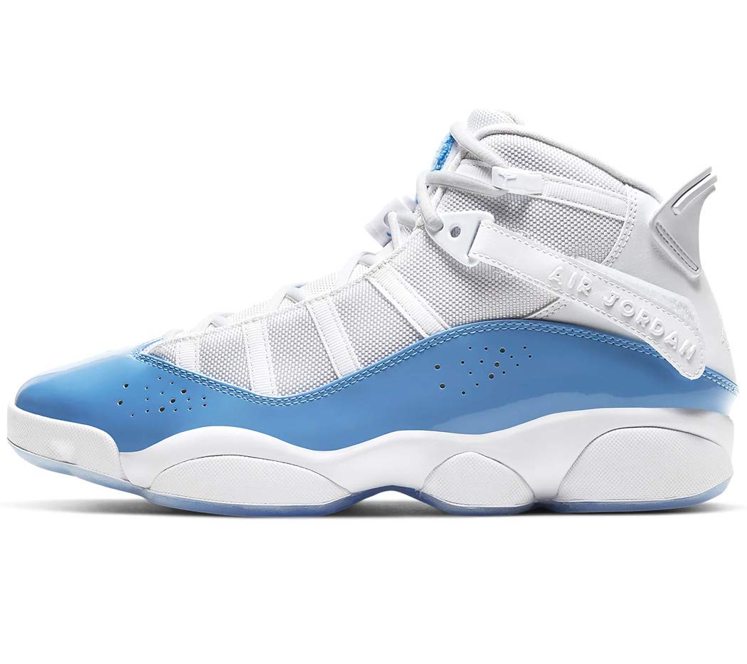 Nike Jordan 6 Rings Men's Basketball Shoes - White/Black (CW7037-100) Size 13 | High-Performance Sneakers for Basketball, Streetwear & Casual Wear