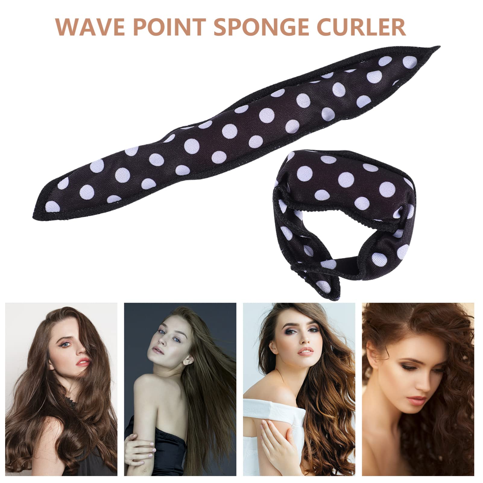 Lurrose 10pcs Heatless Hair Curlers Rollers Sponge Strips - DIY Hair Styling Tools for Long & Short Hair - Perfect for Overnight Curls, Sleep-in Rollers, and Salon-Quality Waves at Home