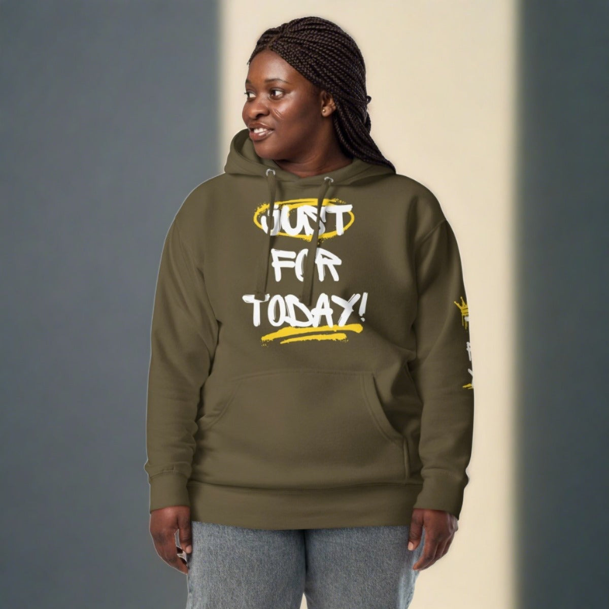 Urban Reign Premium Hoodie 'Just for Today' & Crown Series - Stylish Comfort for Streetwear, Casual Outfits & Everyday Wear