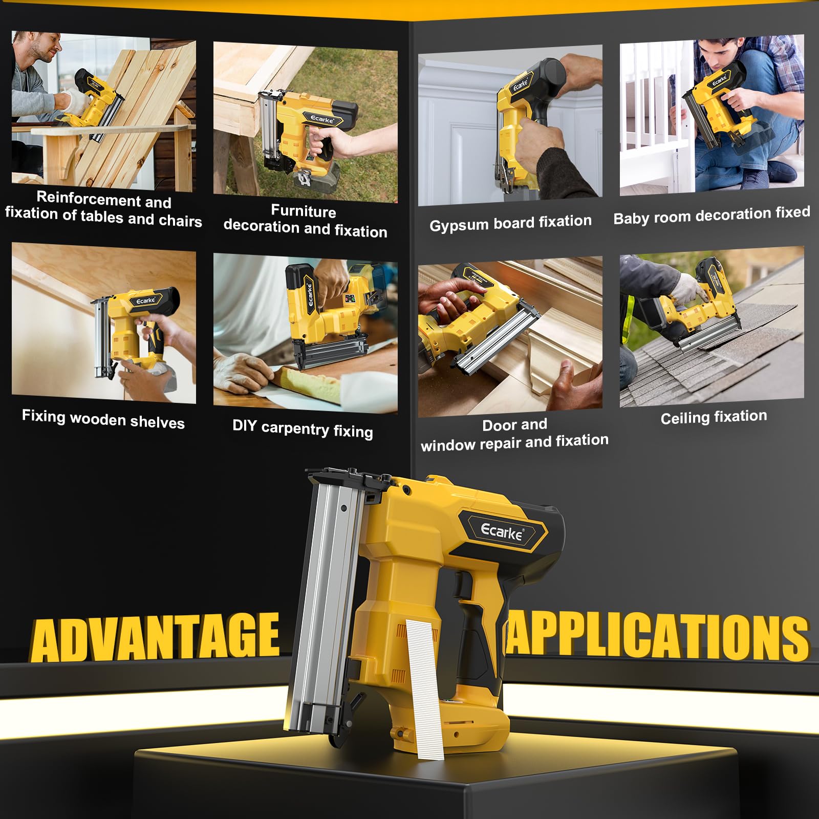 DEWALT 20V Brushless Cordless 18 Gauge Brad Nailer - 1000 Nails Included, 5/8