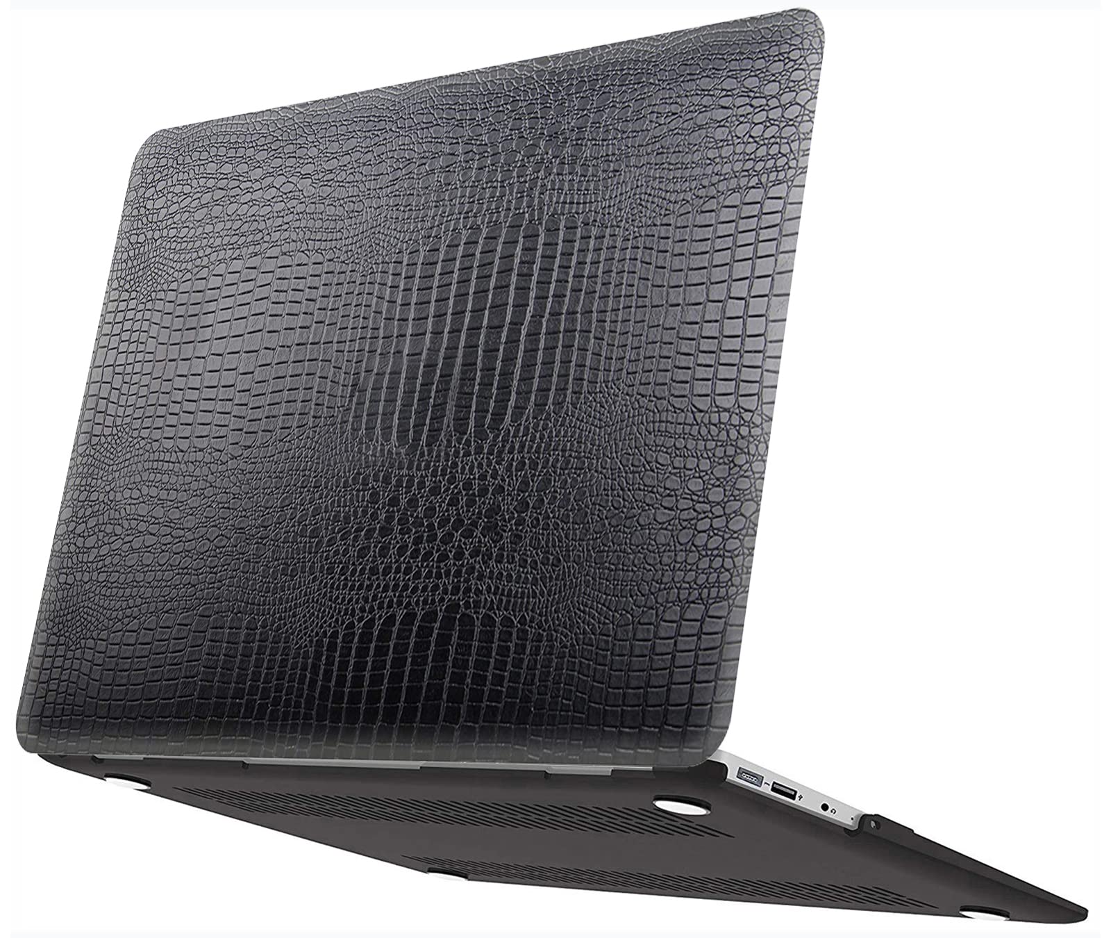 Premium Hard Shell Case for MacBook Pro 16 Inch (2021-2023 Models) - Compatible with M1 Pro/M1 Max & M2 Chips (A2780/A2485) | Includes Keyboard Cover & Screen Protector | Stylish Black Crocodile Leather Design | Perfect for Office, Travel & Daily Protection