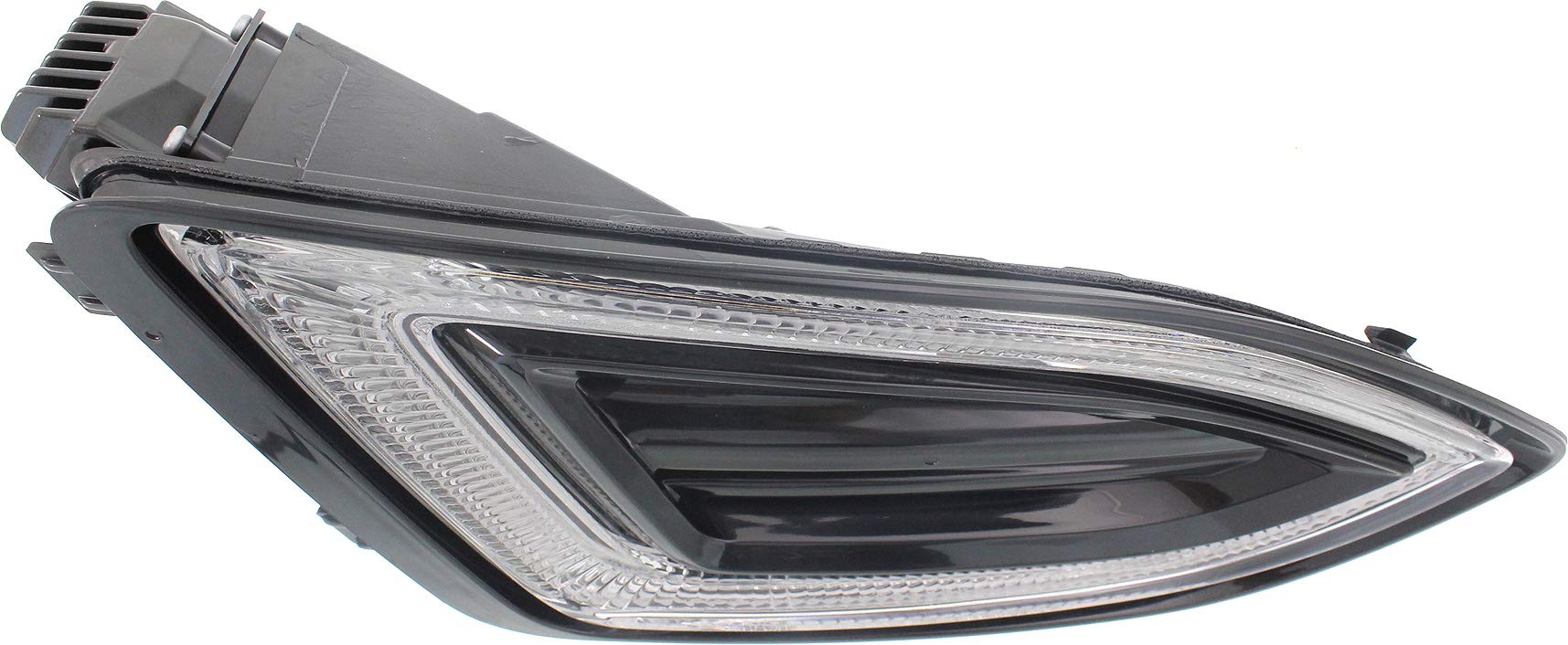 Evan Fischer Passenger Side Fog Light LED Replacement for 2015-2018 Ford Edge - Clear Lens with Bulb Included - Perfect for Night Driving and Foggy Conditions
