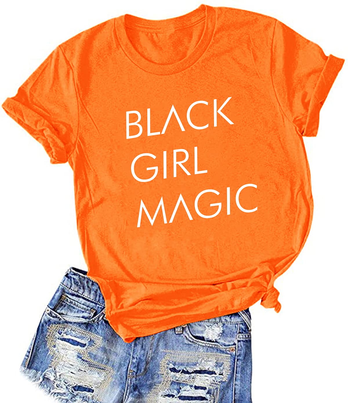 Black Girl Magic T-Shirt for Women - Cute Juniors Tops - Casual & Trendy Tee for Everyday Wear, Street Style, and Empowerment Outfits