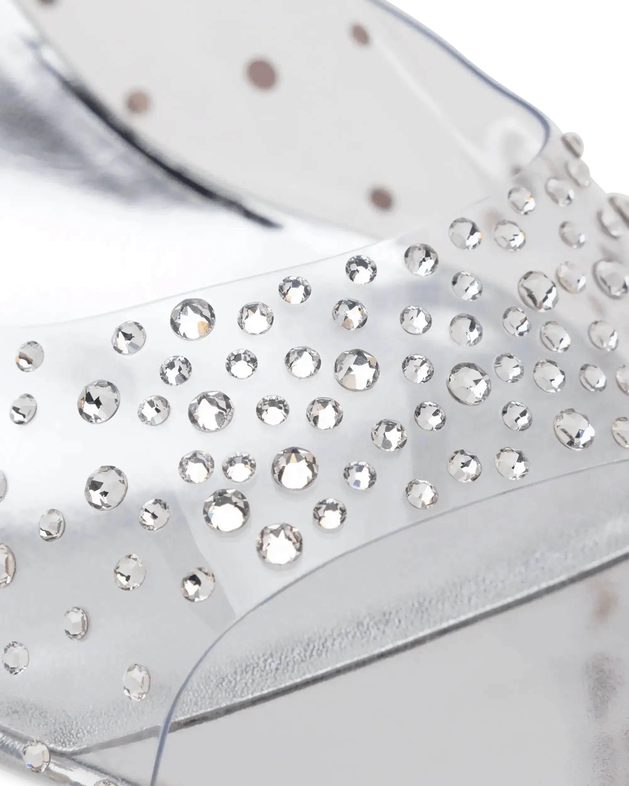 Elegant Degramule Strass 55 Kitten Heel Sandals for Women - Stylish Rhinestone Party Shoes for Weddings, Prom & Evening Events
