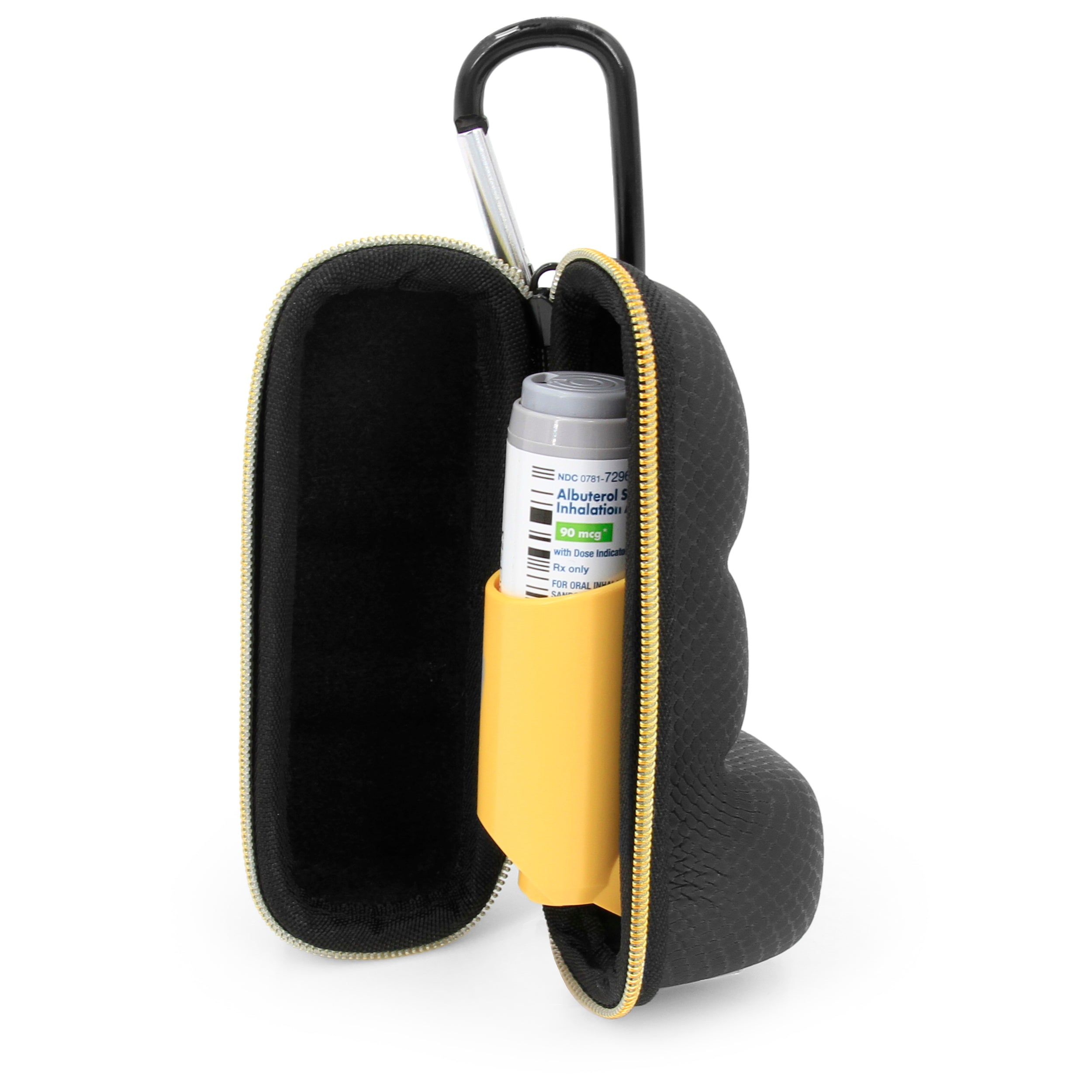 Professional Inhaler Case for Albuterol & Rescue Inhalers - Protective Storage (Up to 4 Inches) - Perfect for Travel, Gym & Emergency Use