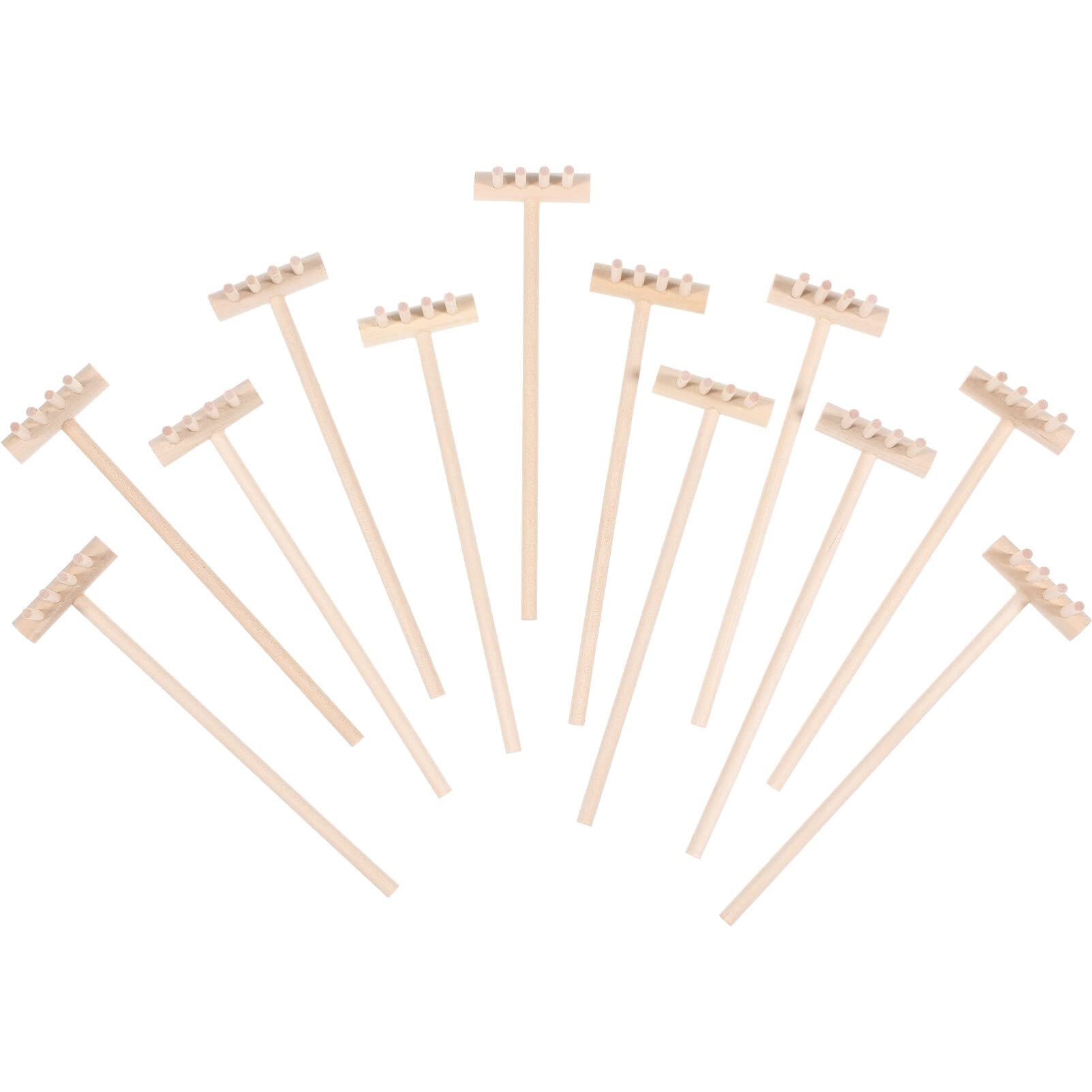 12PCS Mini Zen Garden Rake Tools Set - Bamboo Sand Rake for Meditation, Desktop Zen Garden Decor - Perfect for Home Office, Stress Relief & Mindful Relaxation