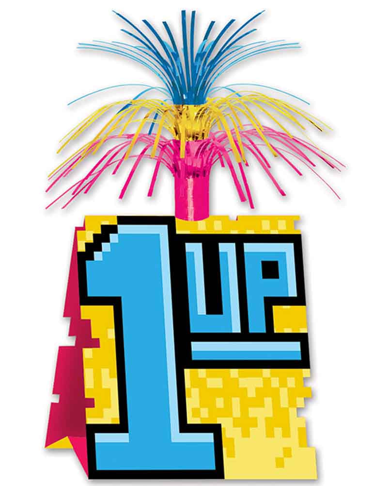 8 Bit Retro Gaming Centerpiece - 32cm Pixel Art Decor for Gamers | Perfect for Gaming Room, Party & Geek Decor