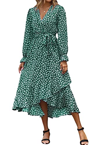 Daisy White Dark Green