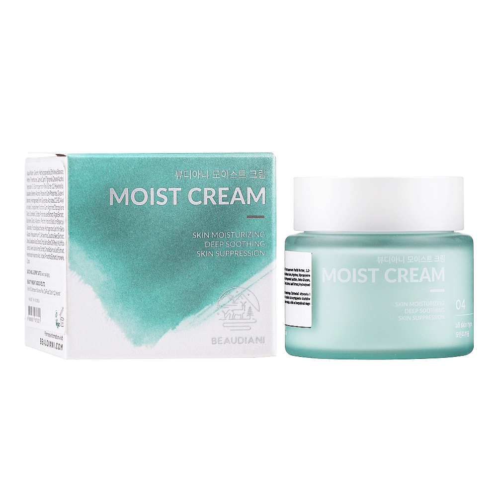 BEAUDIANI Moist 04 Hydrating Face Cream 50ml - Deep Moisturizing & Nourishing for Dry Skin - Day & Night Skincare Routine
