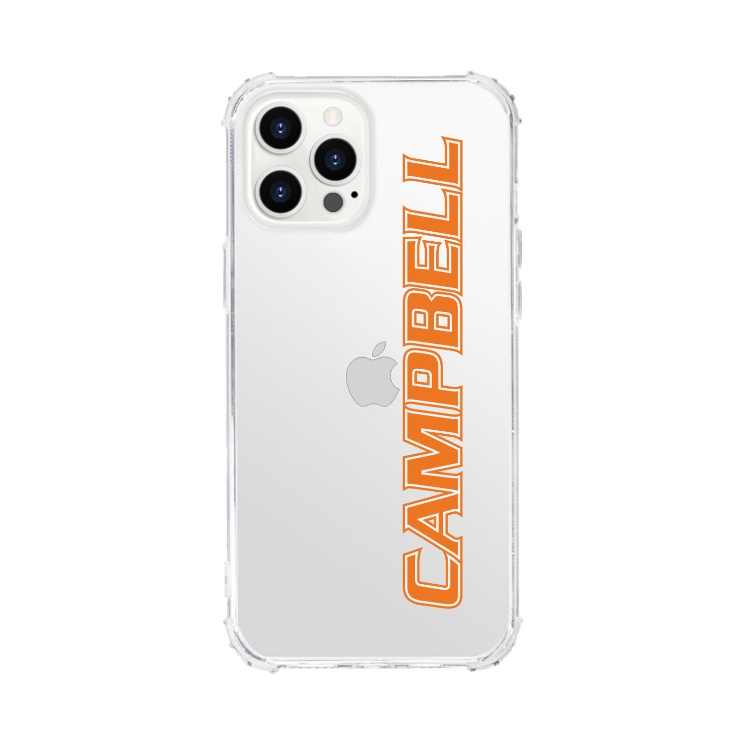 OTM Essentials Shockproof Phone Case for iPhone 12/12 Pro - Durable Protection with Reinforced Edges in Classic White | Perfect for Campbell University Students & Active Lifestyles