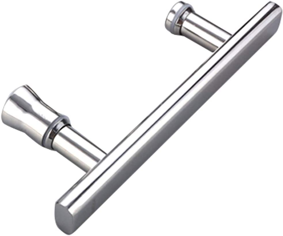 MIQXUAN Stainless Steel Shower Door Handle for Glass Doors - 145mm Hole Centers - Bathroom Interior Door Knob - Push Pull Handle for Shower Screens & Glass Doors - Perfect for Modern Bathrooms & Spa Showers