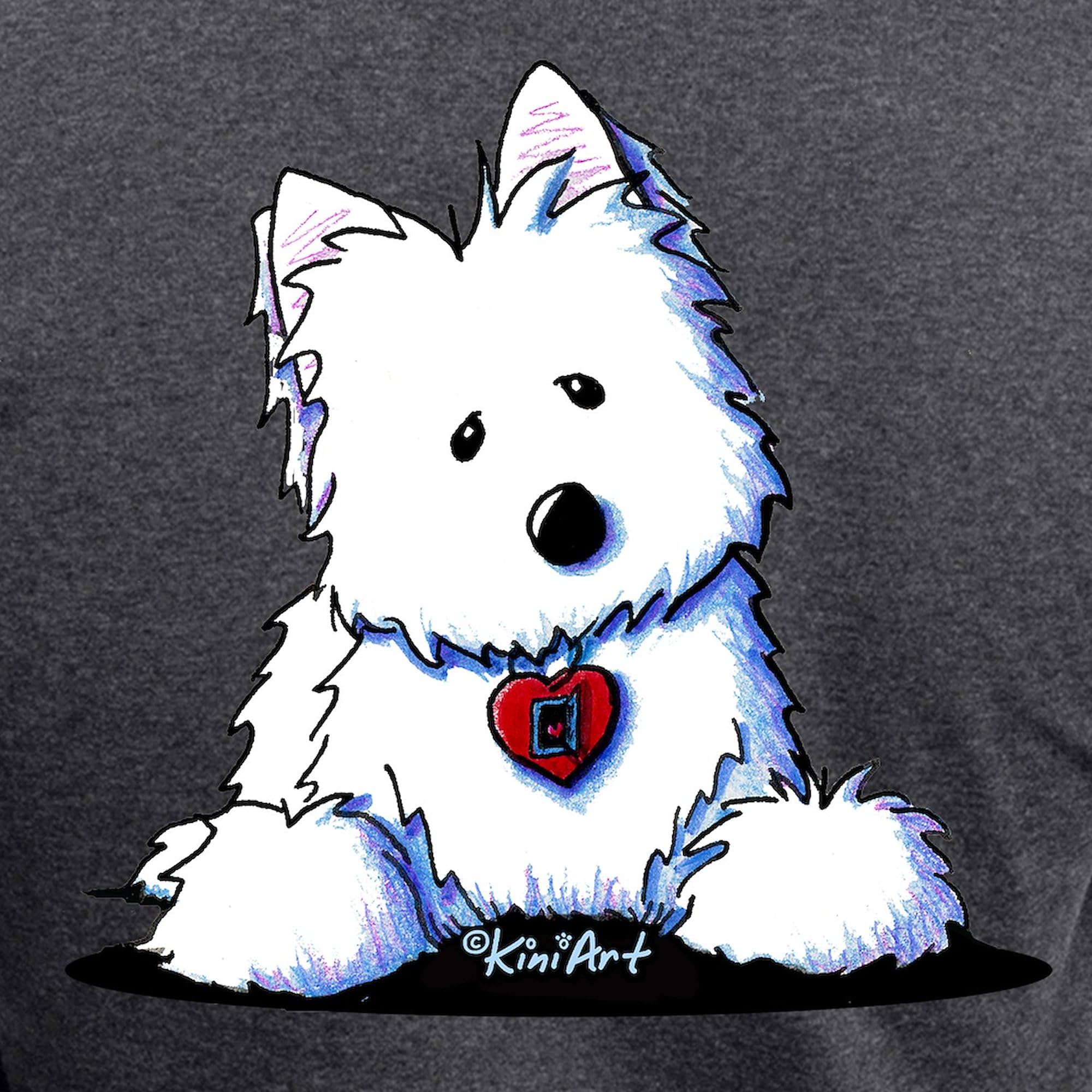 Westie Dog 'Doorway To My Heart' Women's Pajama Set - Charcoal Grey Cotton Sleepwear for Dog Lovers | Cozy Lounge & Sleepwear for Women