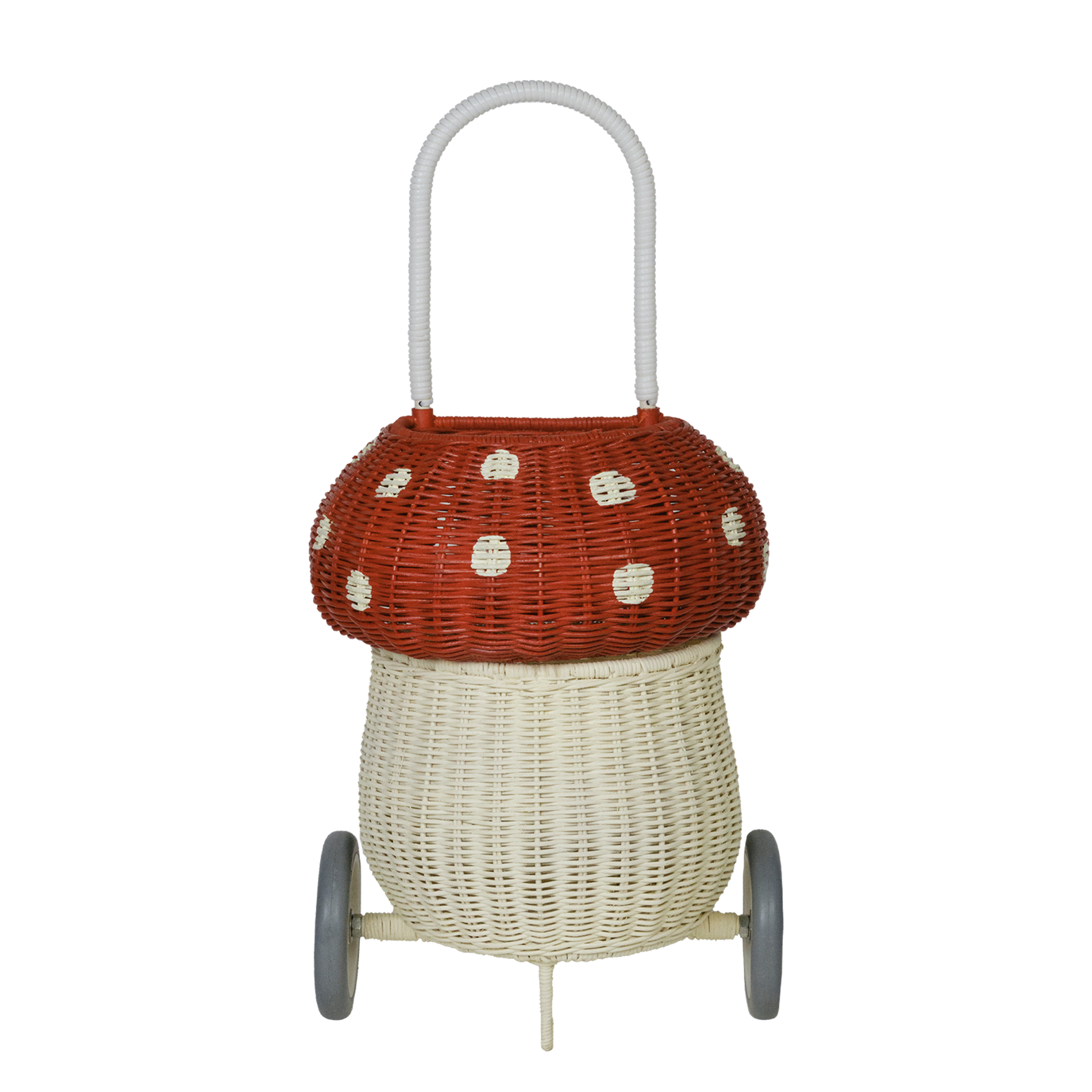 Natural Rattan Mushroom Basket - Handwoven Storage Bin for Fruits, Vegetables & Home Decor | Perfect for Kitchen, Pantry & Farmhouse Style Decor