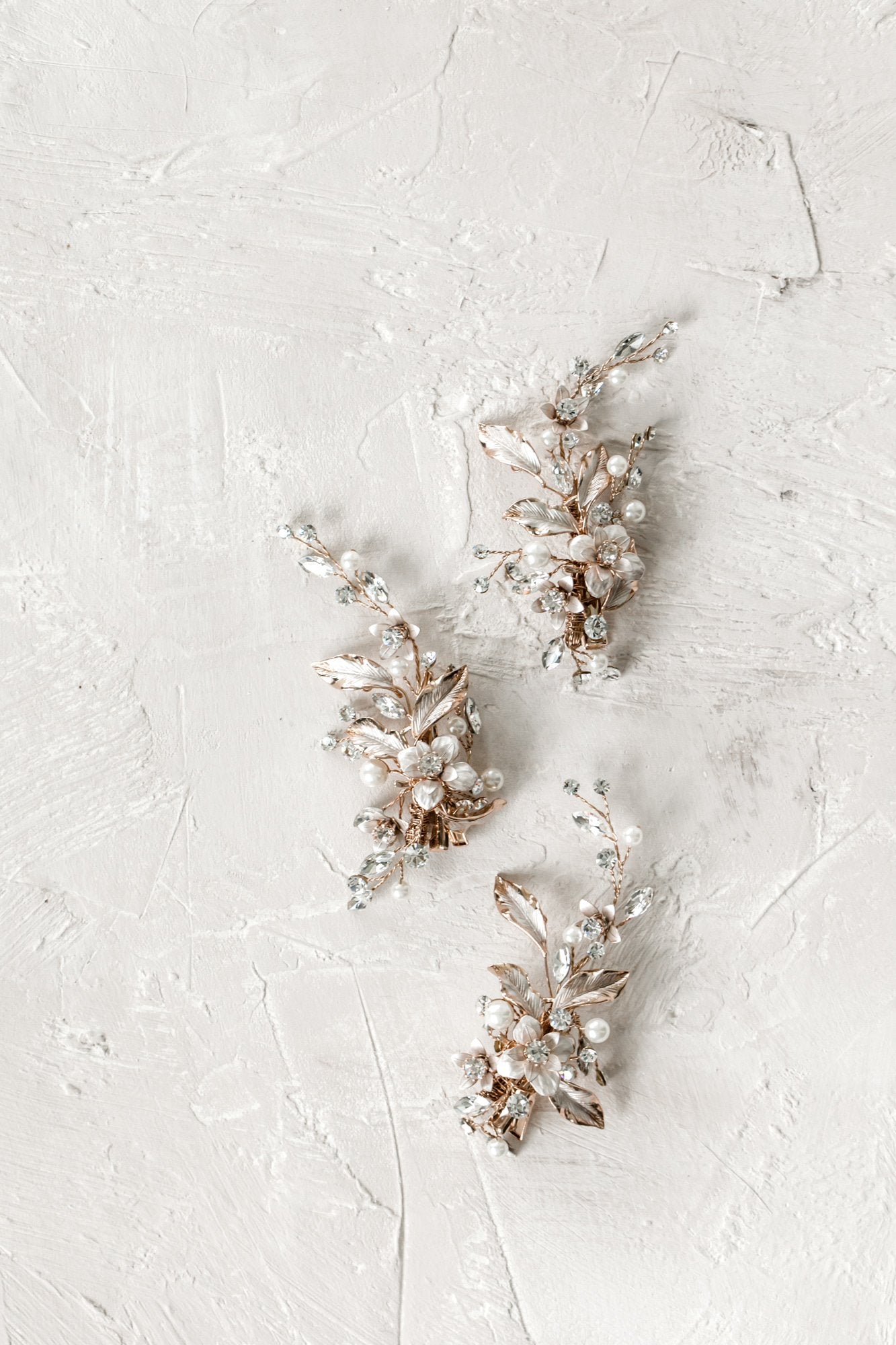 Gilded Leaves Hair Clip Set - Elegant Gold Hair Accessories for Women, Perfect for Weddings, Parties & Everyday Wear