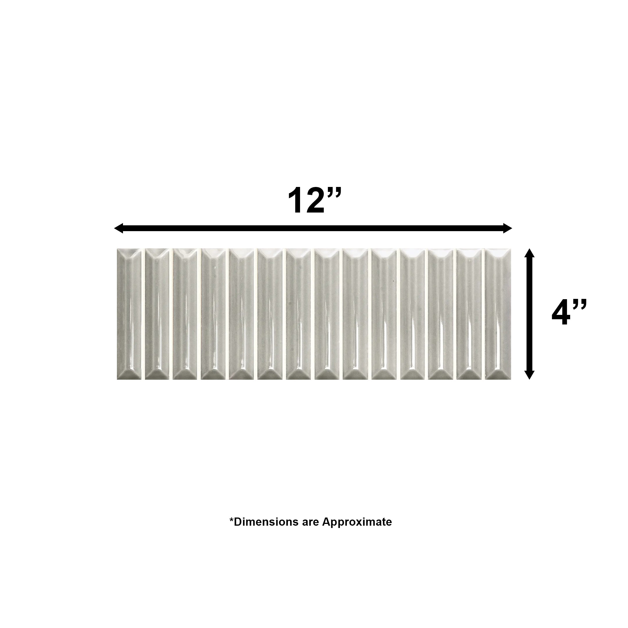 Premium Hashi Curve Kit Kat Fluted Wall Tile - Elegant Textured Ceramic Tiles for Modern Kitchen Backsplash & Bathroom Decor