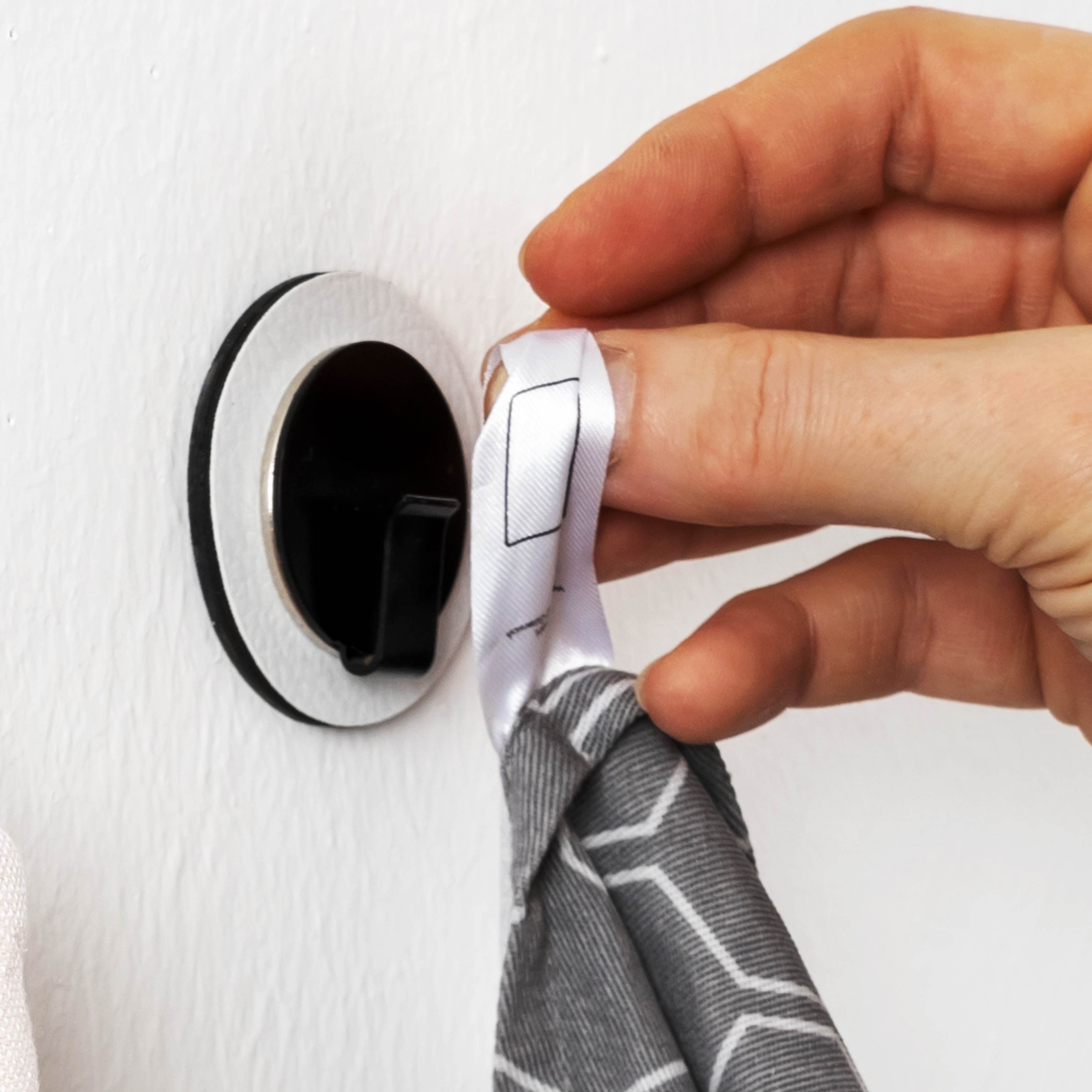 Strong Magnetic Hooks for Hanging - CLEVER Bundle in White - Perfect for Kitchen, Bathroom, Garage & Office Organization