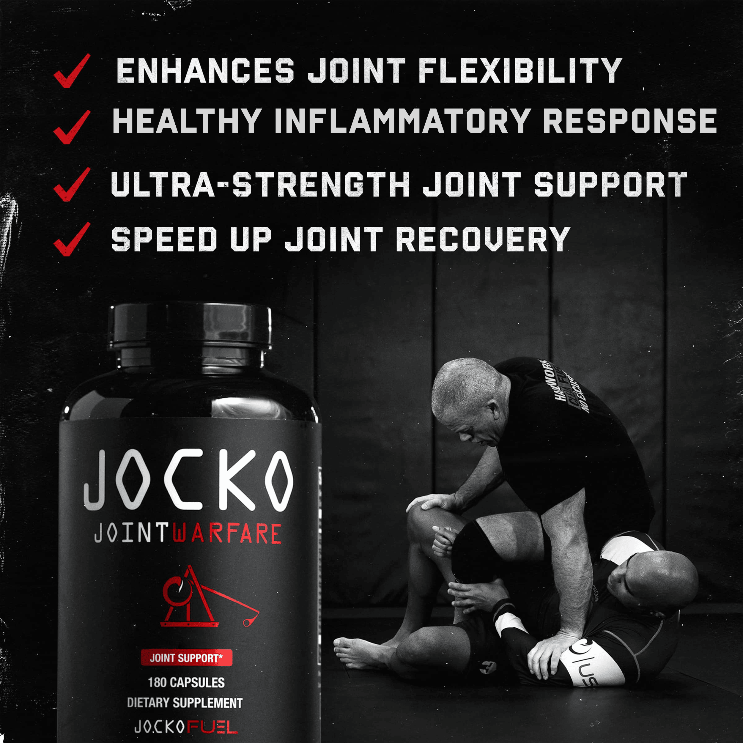 JOCKO JOINT WARFARE Supplement - Premium Joint Support Formula for Athletes & Fitness Enthusiasts | Supports Mobility, Recovery & Performance | Ideal for CrossFit, Weightlifting & High-Intensity Training