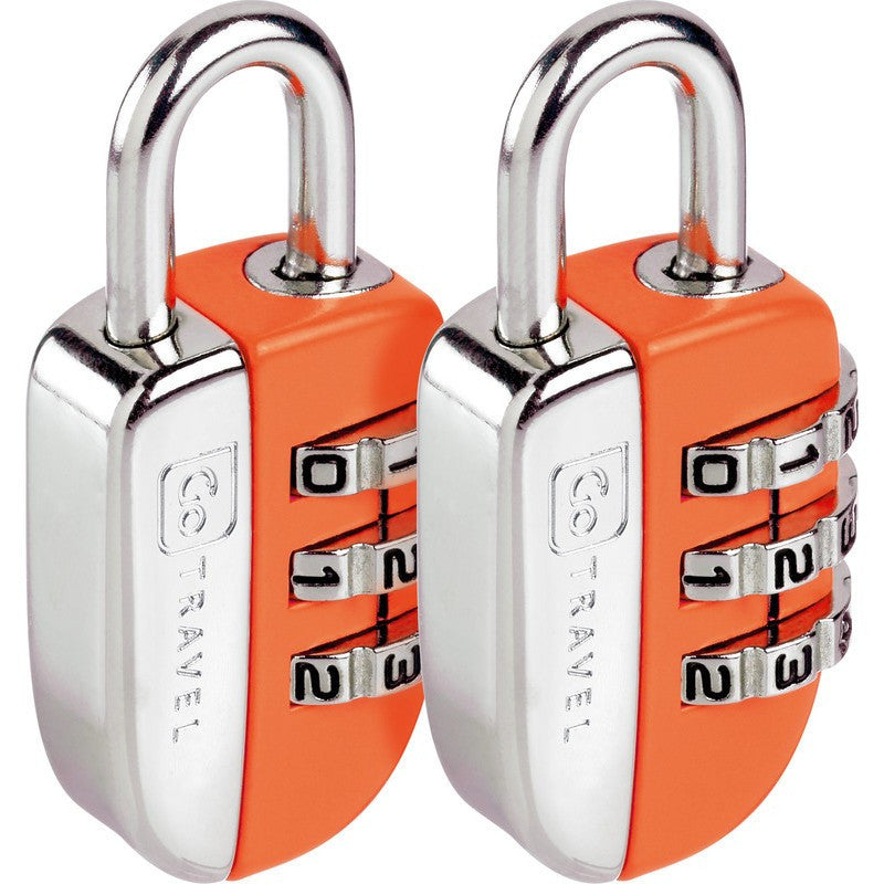 Go Travel Mini Combi Glo Locks - Compact TSA Approved Luggage Locks for Suitcases, Backpacks & Travel Bags - Secure Your Belongings During Air Travel, Hotel Stays & Commuting