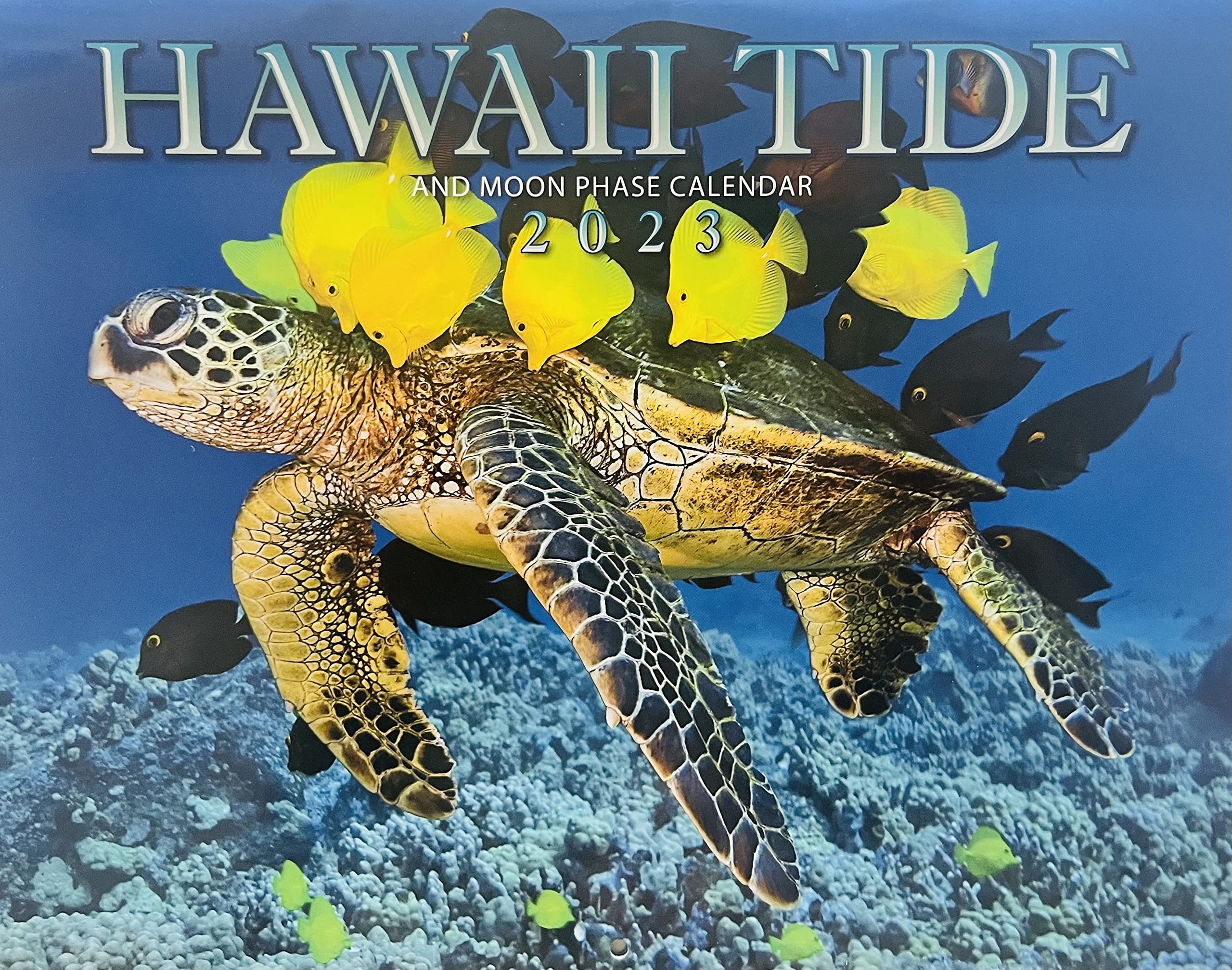 2023 Hawaii Tide & Moon Phase Calendar - 12 Month Hawaiian Wall Calendar for Surfing, Fishing & Beach Activities | Long's Authentic Hawaiian Gifts