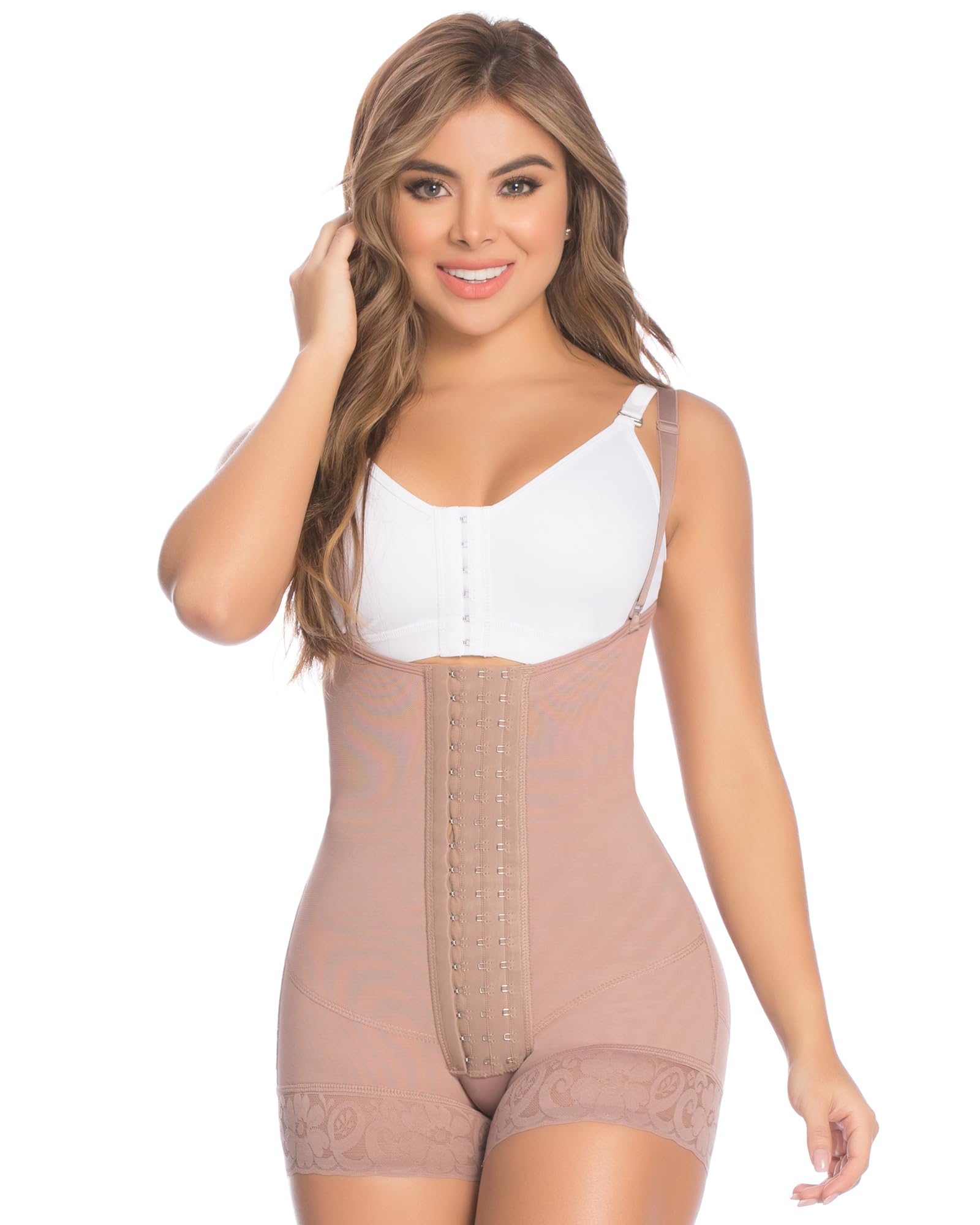 High Compression Strapless Faja Body Shaper 066 - Colombian Shapewear for Tummy Control & Waist Training | Postpartum Recovery & Tummy Tuck Garment for Women