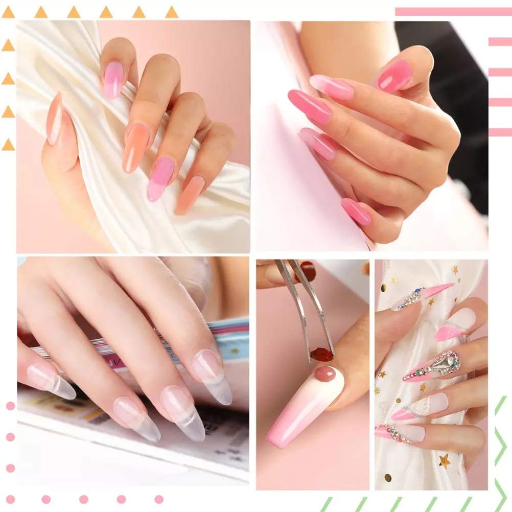 Polygel Nail Extension Kit - UV Gel Nail Kit with Quick Extension, All-in-One Manicure Set for Trendy Nails - Perfect for Salon, Home Use & DIY Nail Art