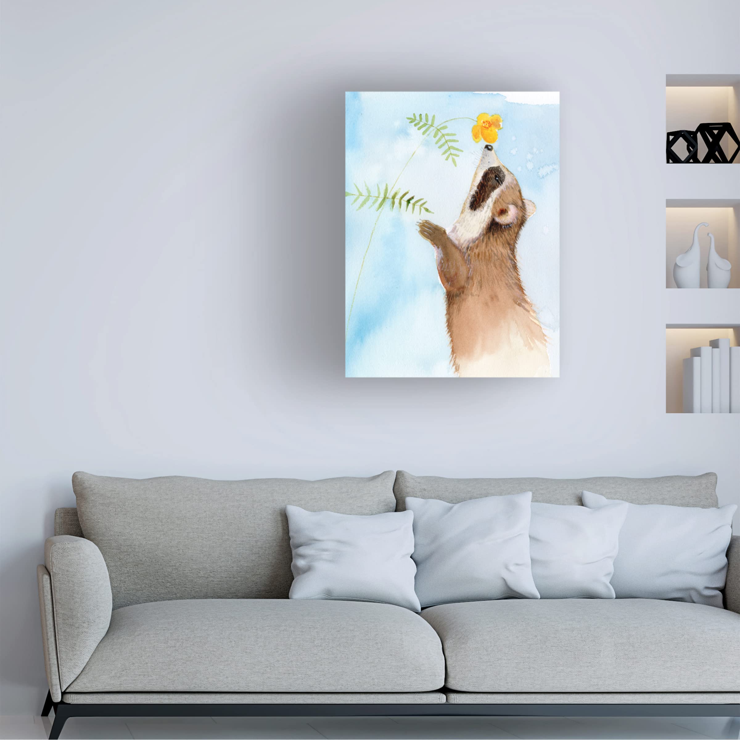 Trademark Fine Art 'Baby Spring Animals II' Canvas Wall Art by Alicia Ludwig - Perfect for Nursery, Kids' Room & Spring Home Decor